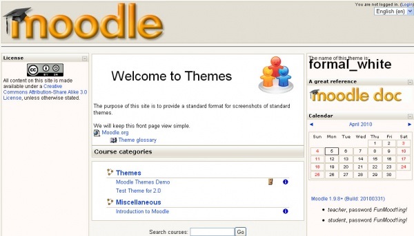 image formal withe moodle